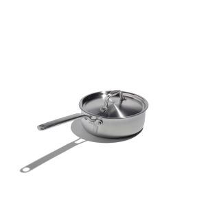 2-Quart Stainless Steel Saucepan with Lid – Even Heating for Precise Cooking & Versatile Simmering