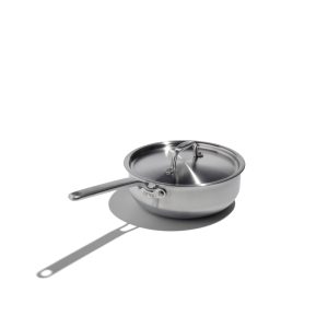 Eater x Heritage Steel 3 Quart Saucier with Lid