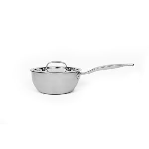 Premium 2-Quart Saucier Pan with Lid – Versatile & Even Heating for Sauces, Custards & More