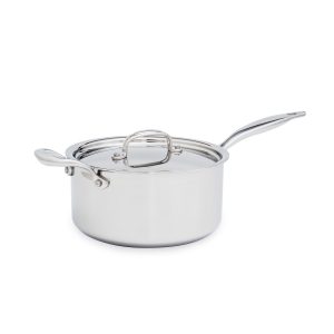 Pro-Quality 4-Quart Saucepan with Lid – Perfect for Soups, Sauces & More!