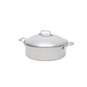 Versatile 8-Quart Rondeau Pot with Lid – All-in-One Braising, Roasting & Searing Pan